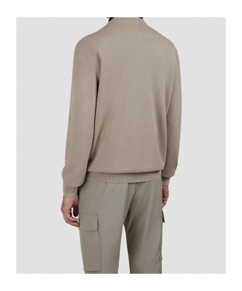 Shop Paul & Shark Long-sleeved Sweater In Brown