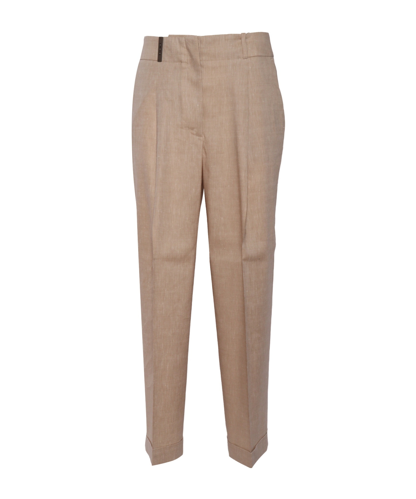 Peserico Belt Loops Slacks In Nude