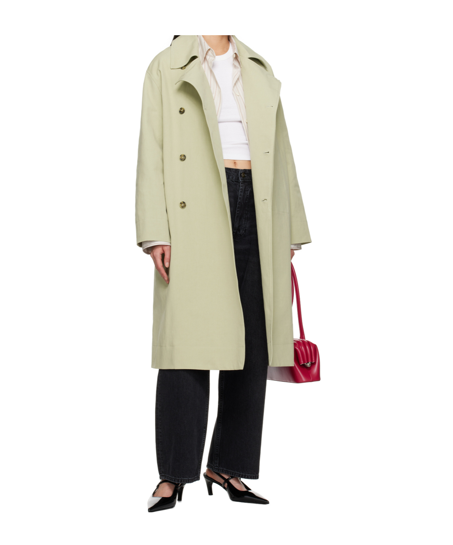 Loulou De Saison Alex Trench Coat In Brown