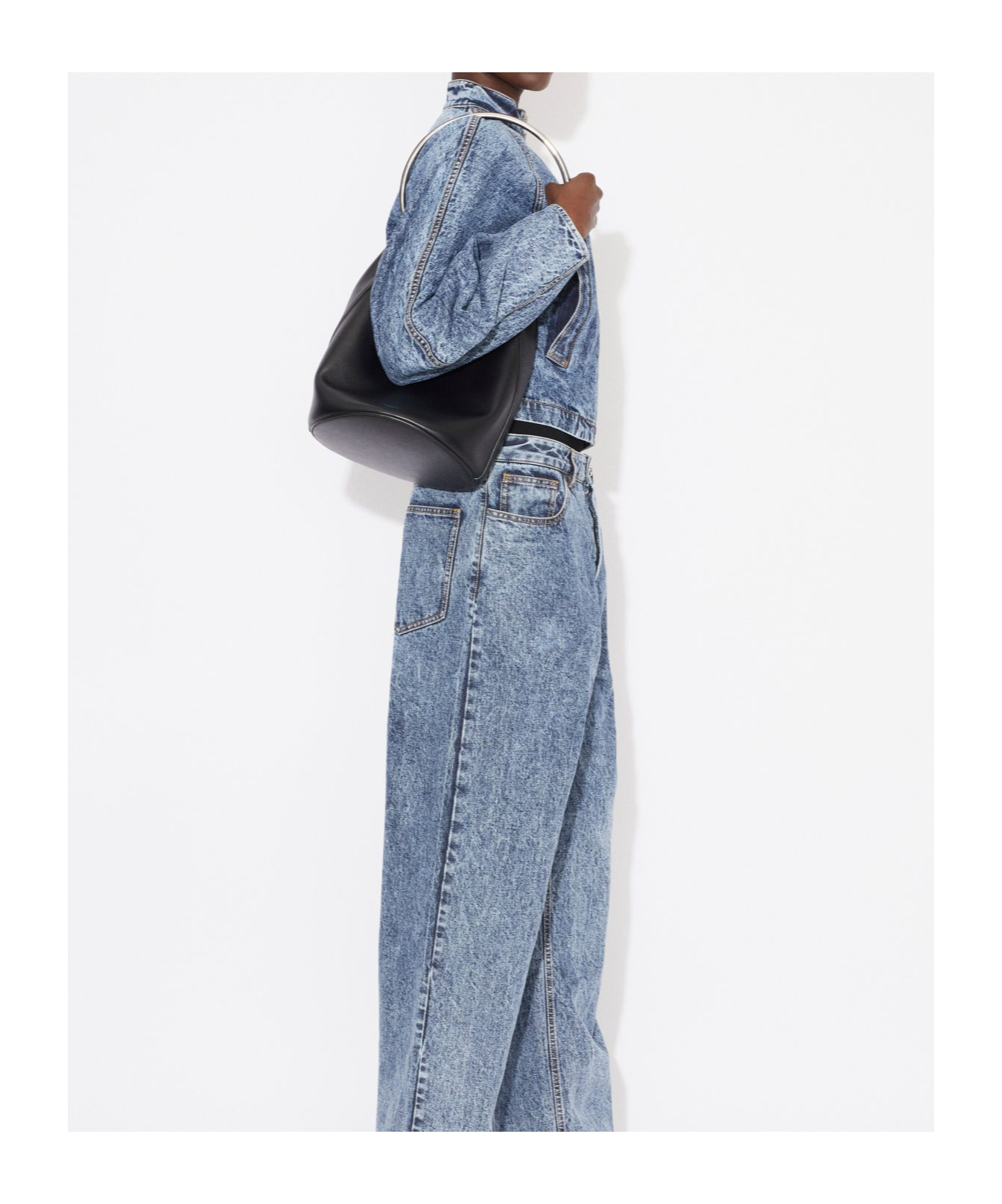 Alaïa Round Jacket In Blue