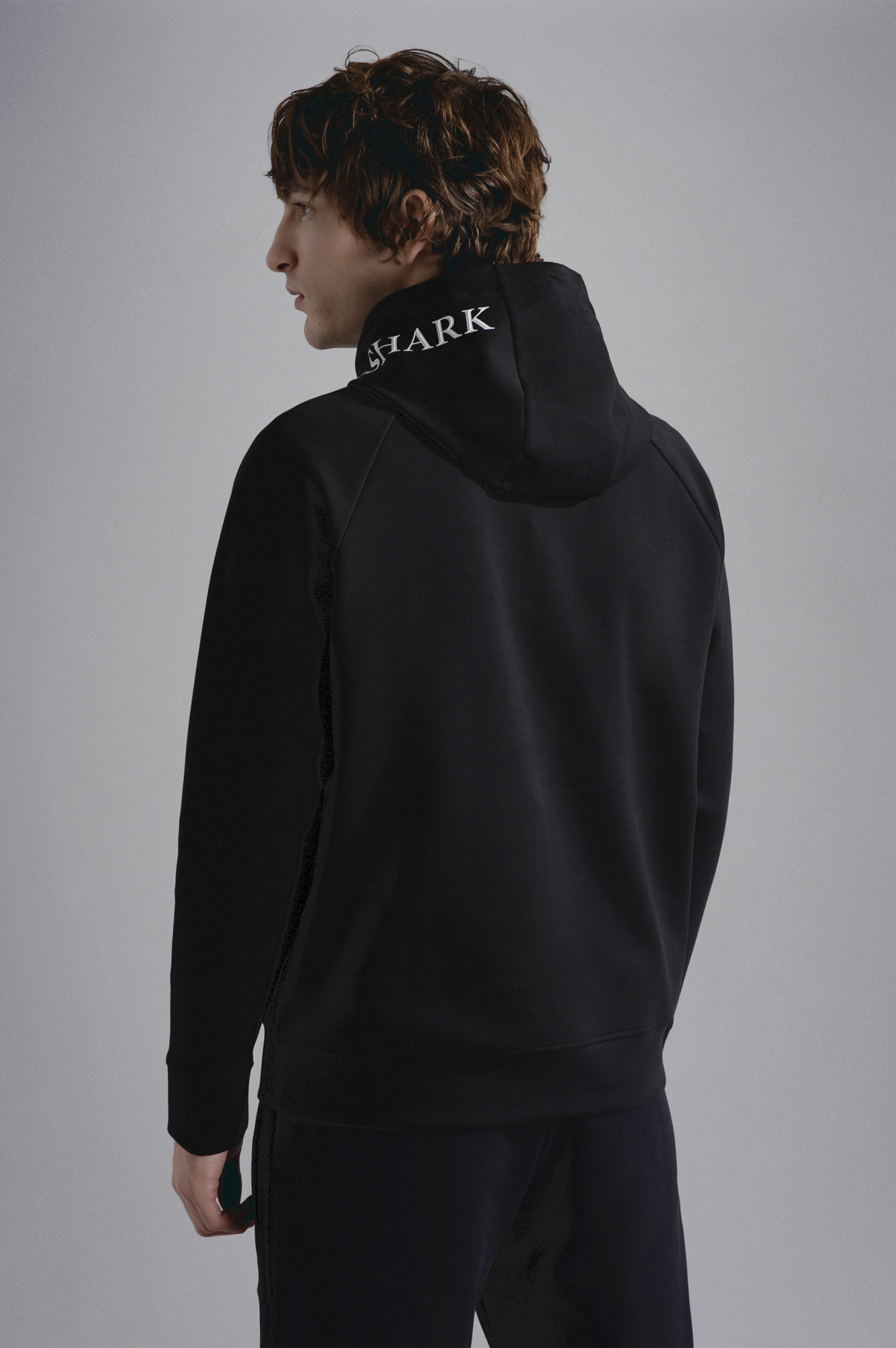 Paul & Shark Long-sleeved Hoodie In Black