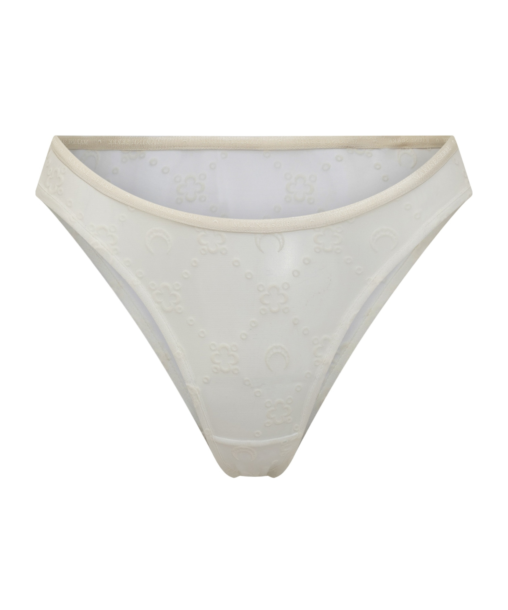 Marine Serre Monogram Jacquard Mesh Briefs