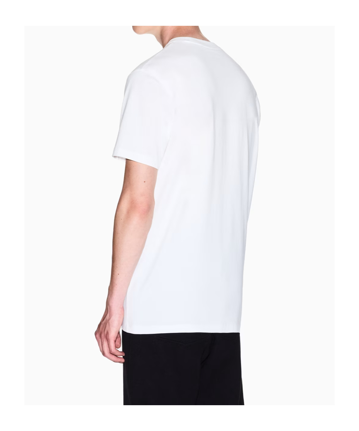 Armani Exchange Patterned Short-sleeved Shirt In White