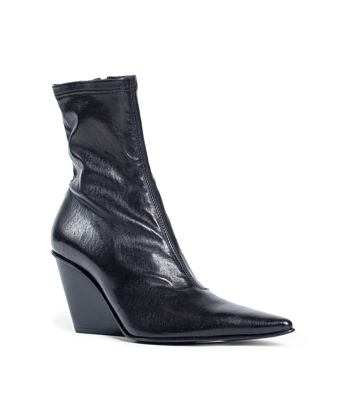 Ann Demeulemeester Woman Black Boots In Black