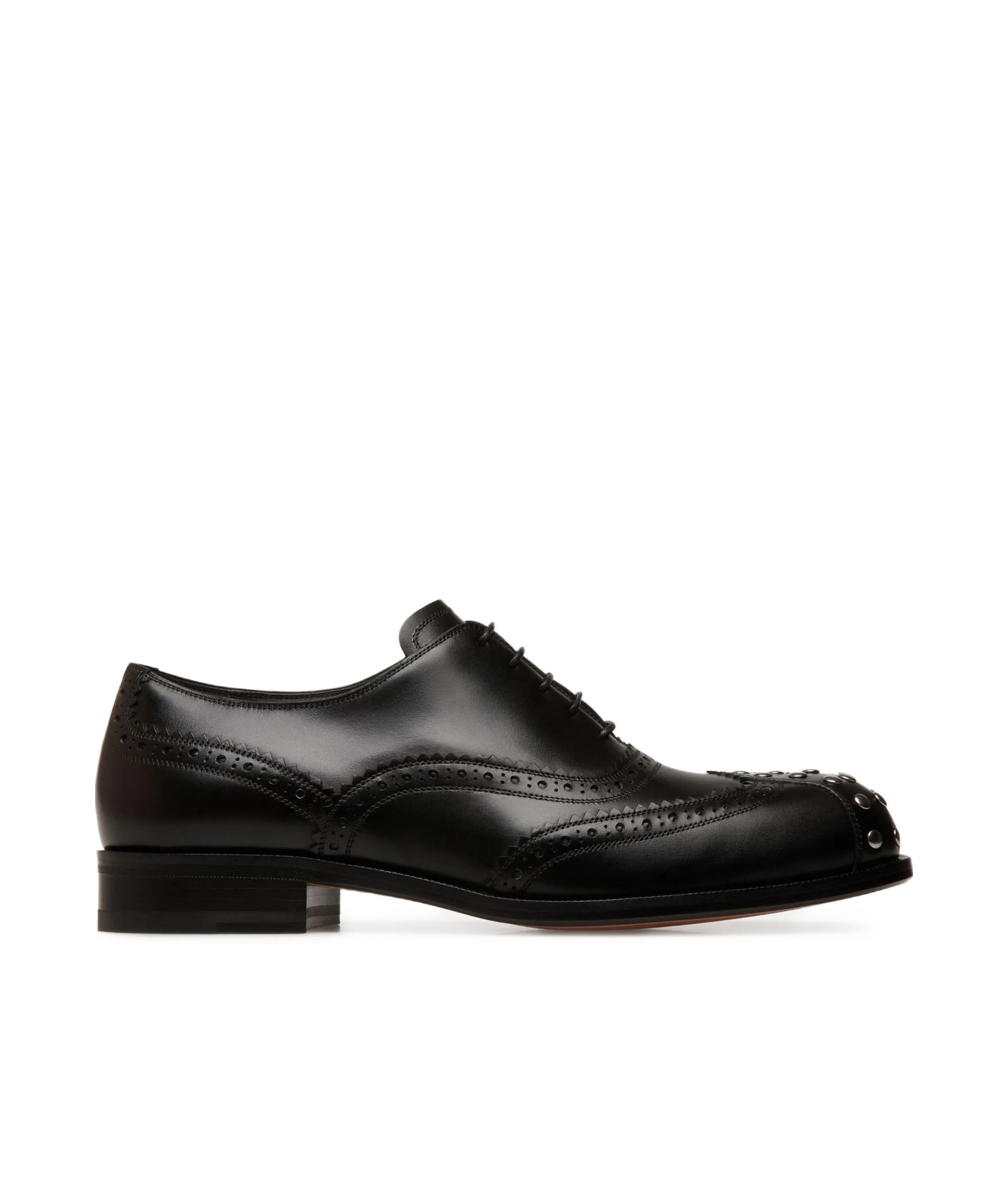 Bally Sadhy Leather Lace-up Shoes In Black