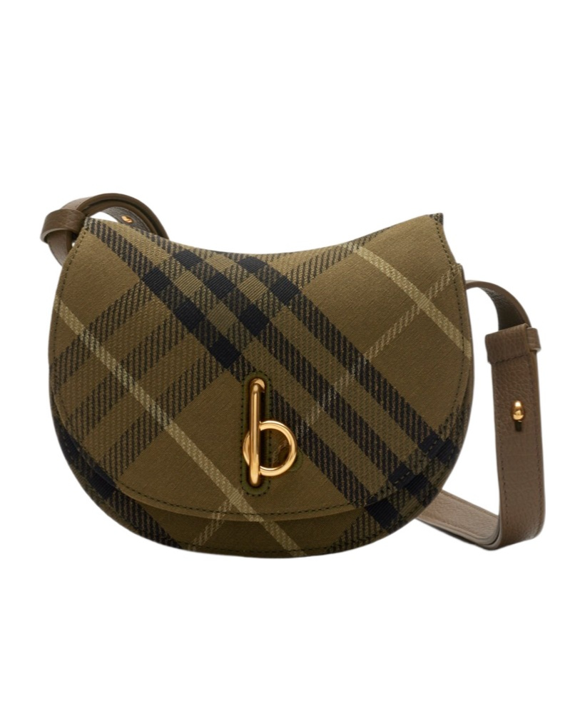 Burberry Brown And Black Rocking Horse Shoulder Bab In Brown
