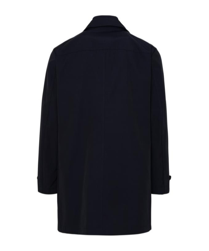 Fay Single-breasted Coat In Black