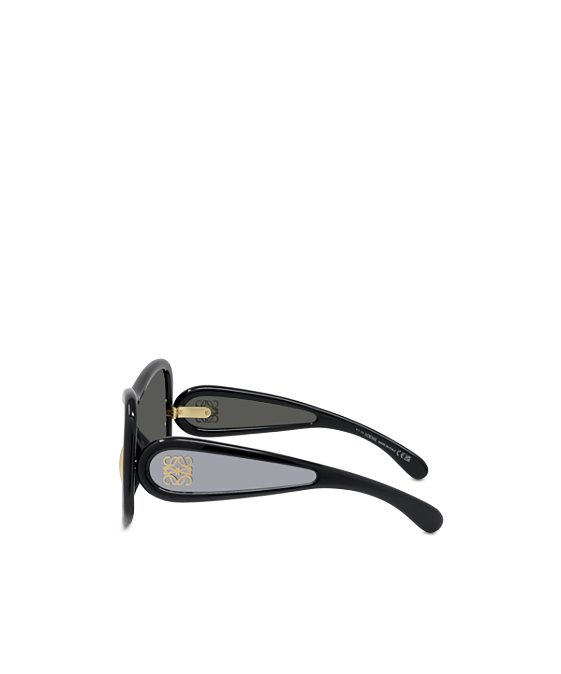 Loewe Logo Embossed Sunglasses In Black