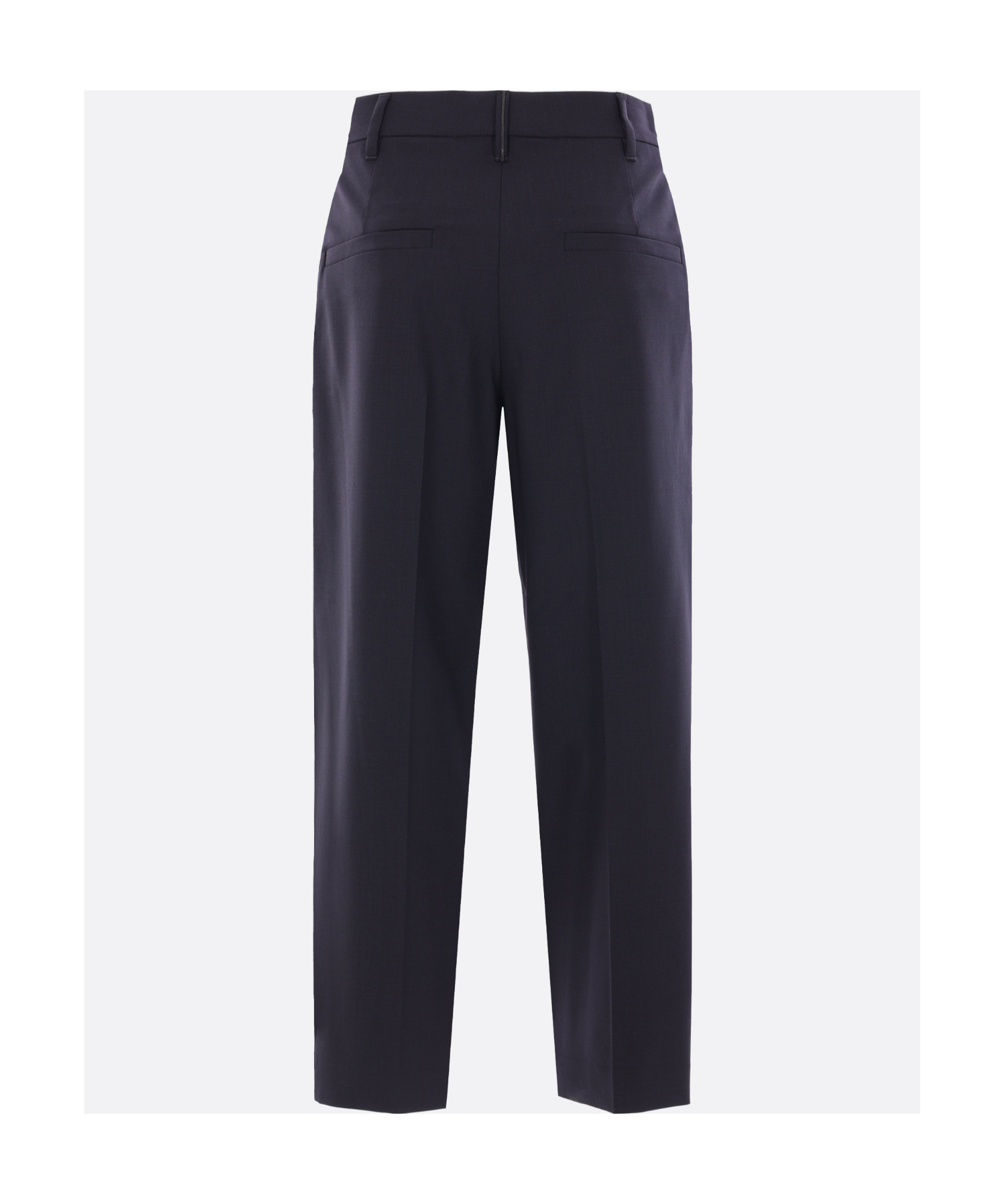 Brunello Cucinelli Belt Loops Slacks In Black