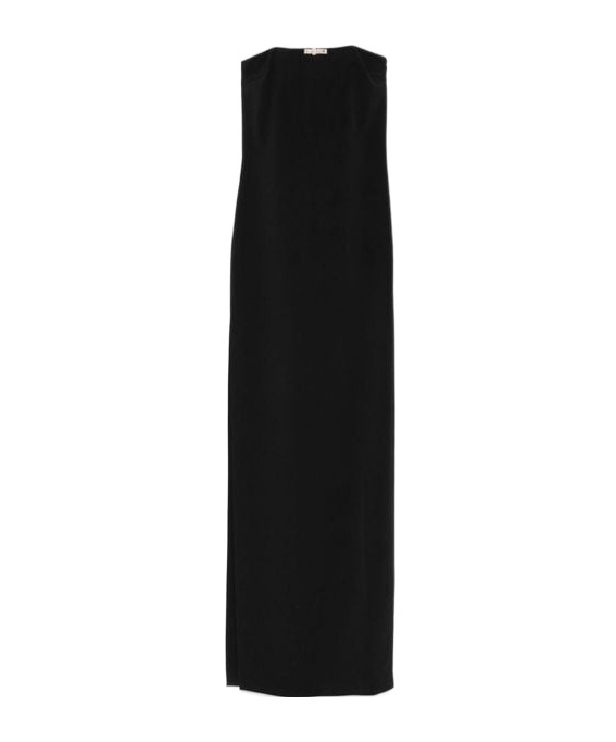 Elisabetta Franchi Structured Strapless Maxi Dress With Embellishment Detail In Black