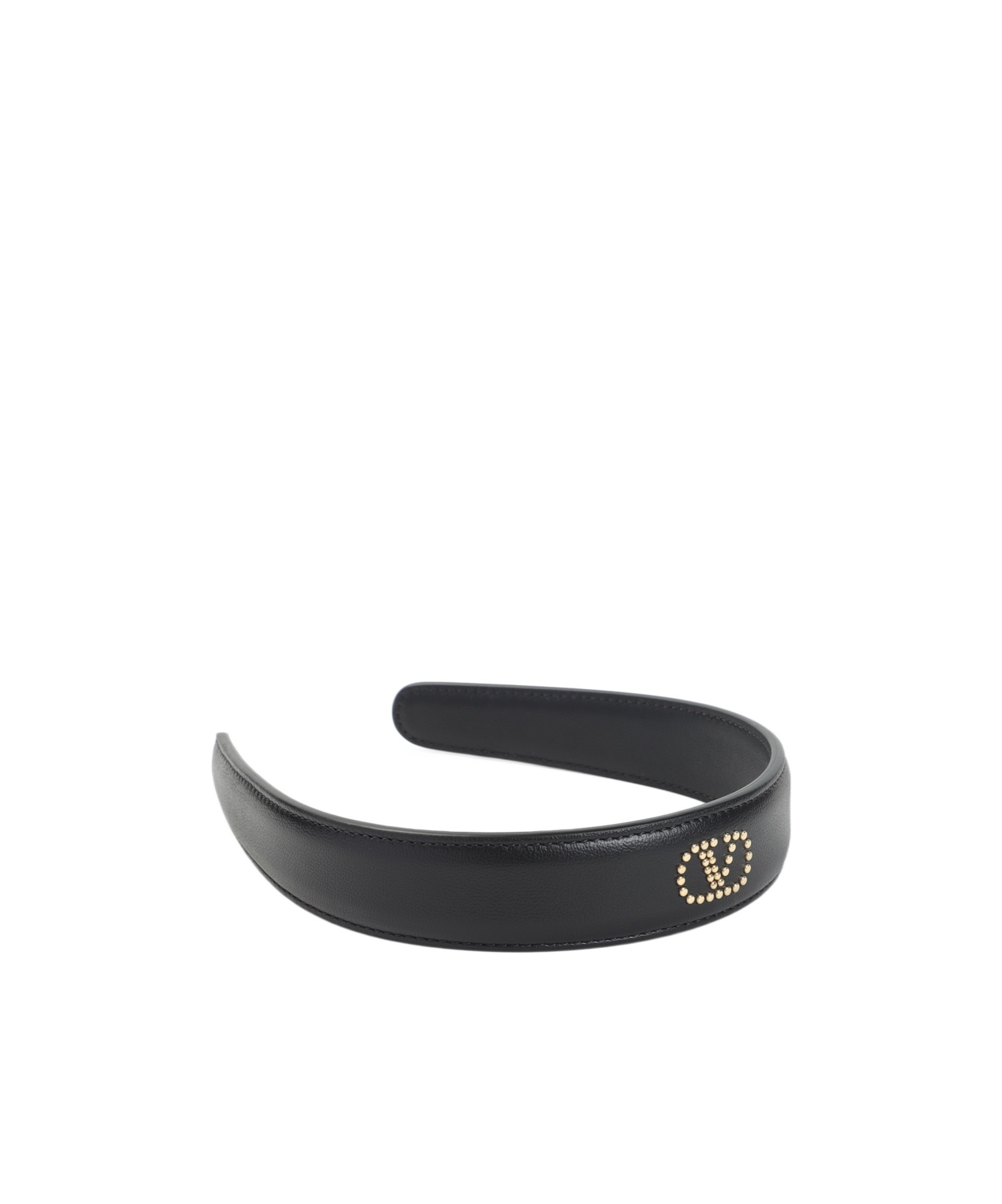 Valentino Garavani Leather Cap With Structured Silhouette In Black
