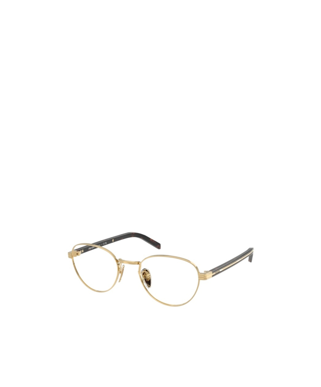 Shop Prada Metal-framed Eyeglasses In White