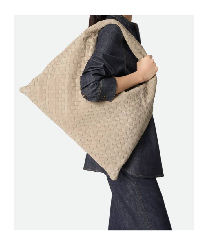 Bottega Veneta Large Suede Hop Shoulder Bag