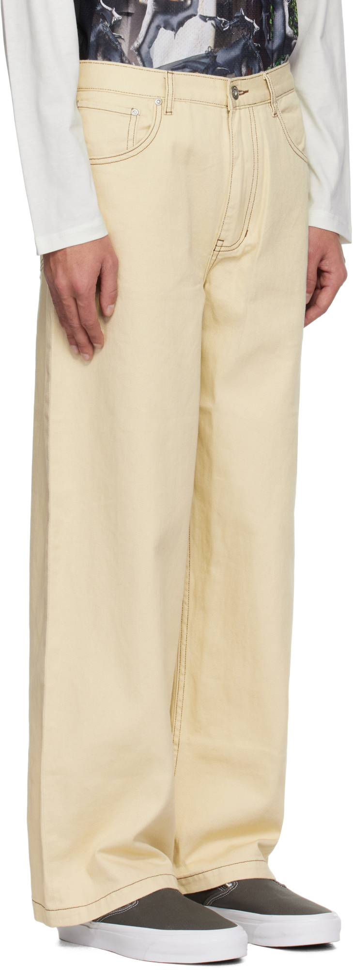 Perks And Mini Beige Alto Jeans In Nude