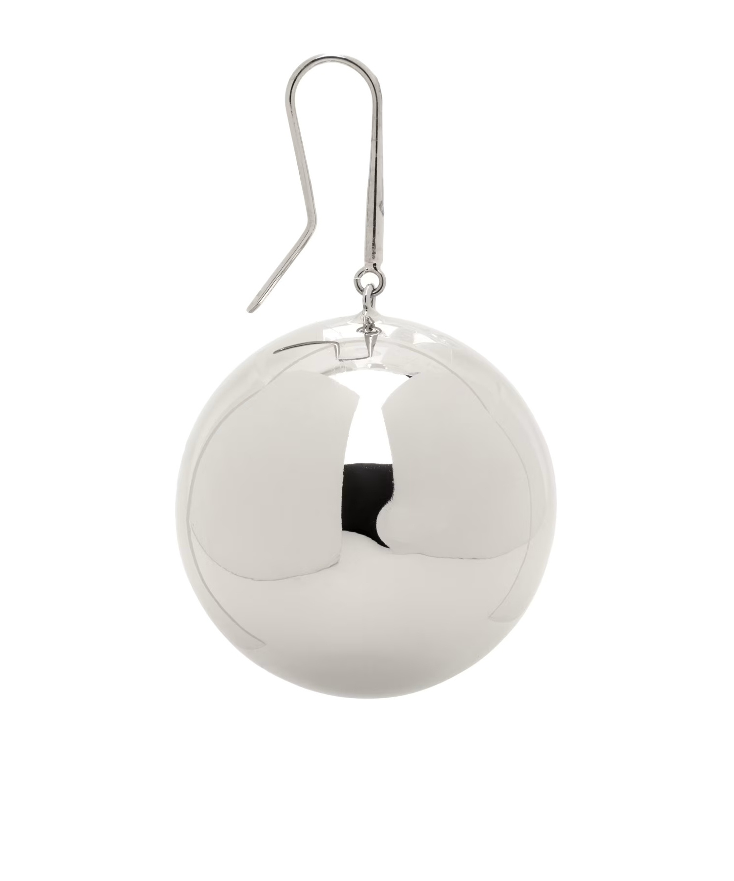 Mm6 Maison Margiela Oversized Drop Earring In White