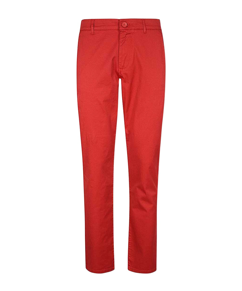 Armani Exchange Belt Loop Casual Pants In Red