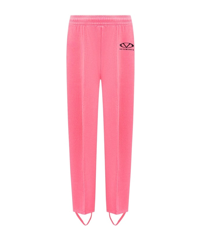Vetements Elastic Waist Sweatpants In Pink