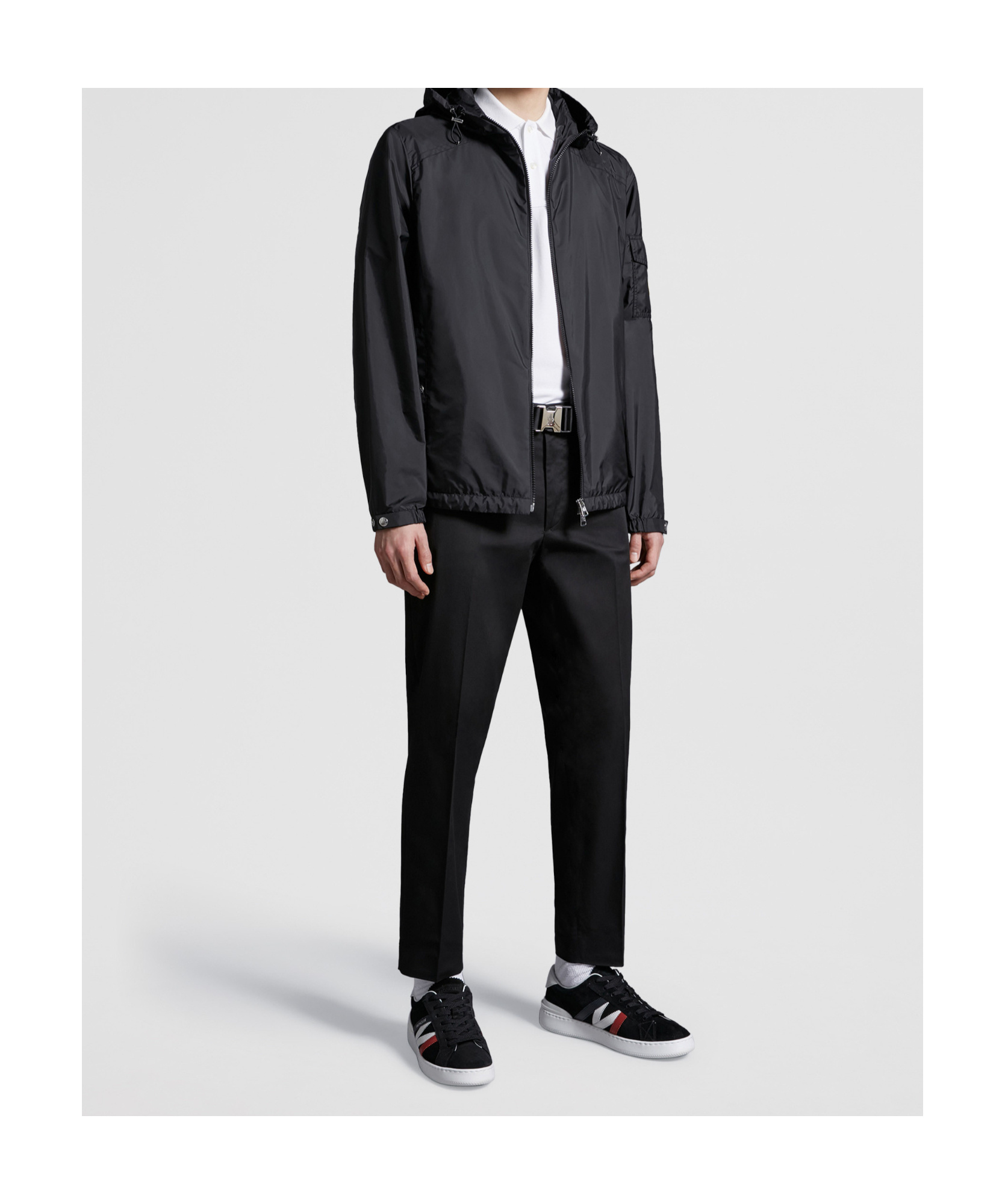 Moncler Lightweight Water-proof Jacket In Black