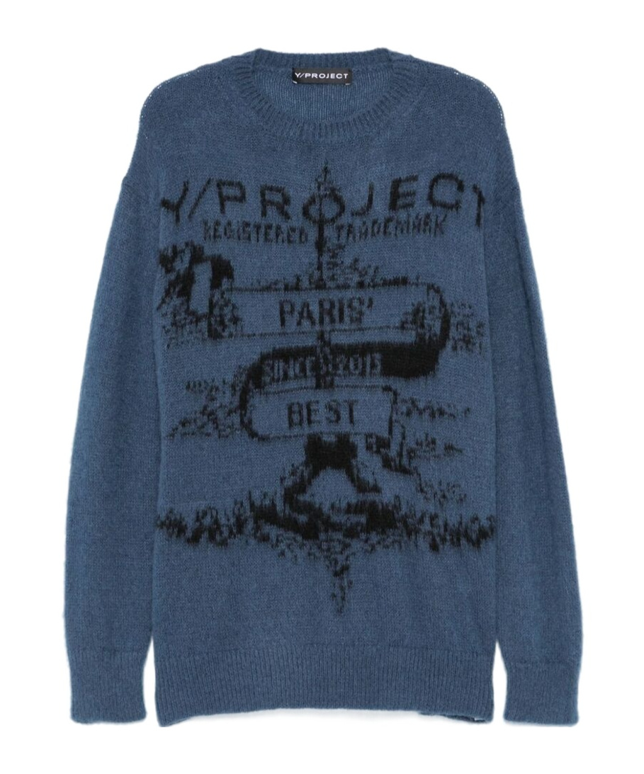 Y/project Sweater In Blue