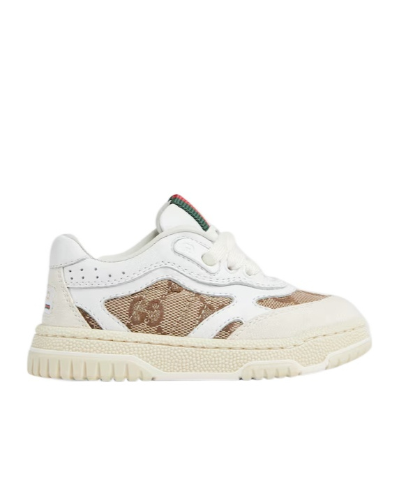 Shop Gucci Re-web Sneakers In White