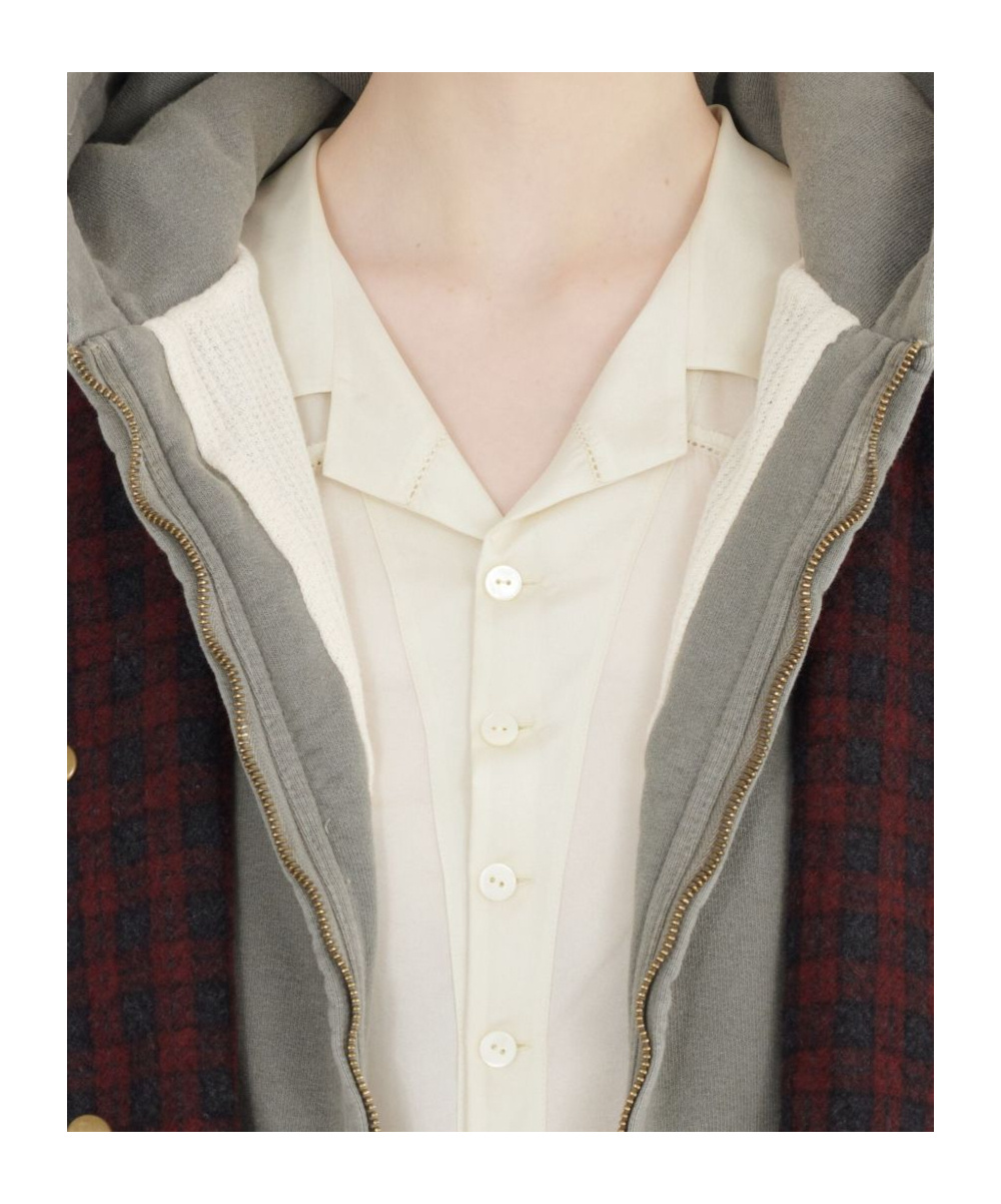 Maison Margiela Plaid Lining Sport Jacket In Gray