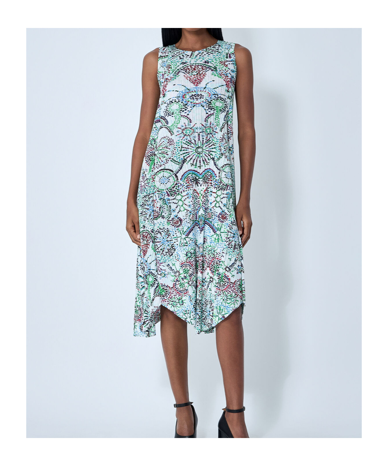 Issey Miyake Light Festival Dress In Multi