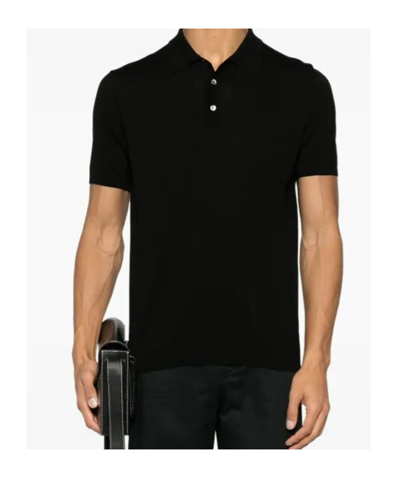 Roberto Collina Basic Polo T-shirt In Black