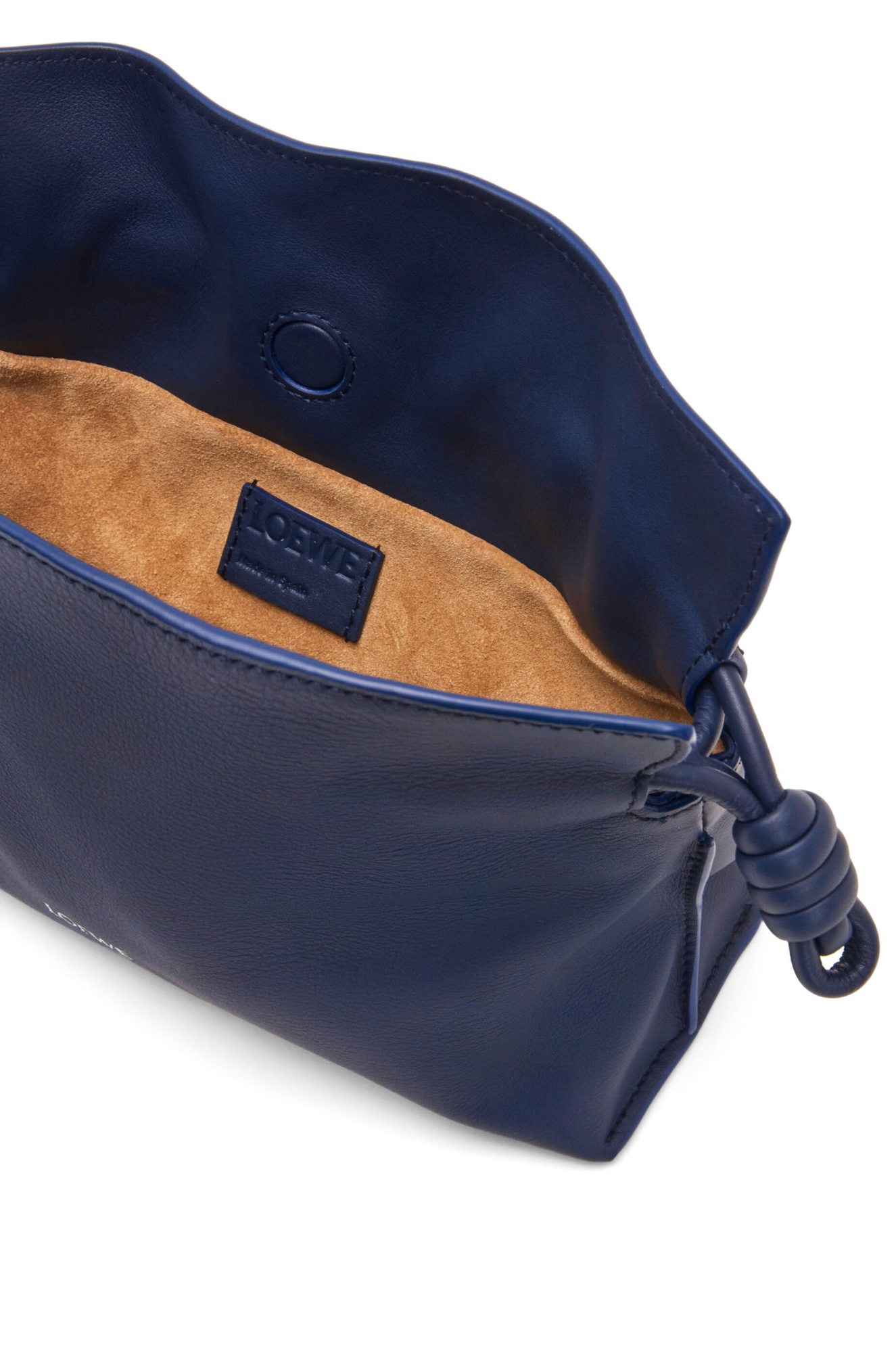 Shop Loewe Mini Flamenco Clutch In Nappa Calfskin In Blue