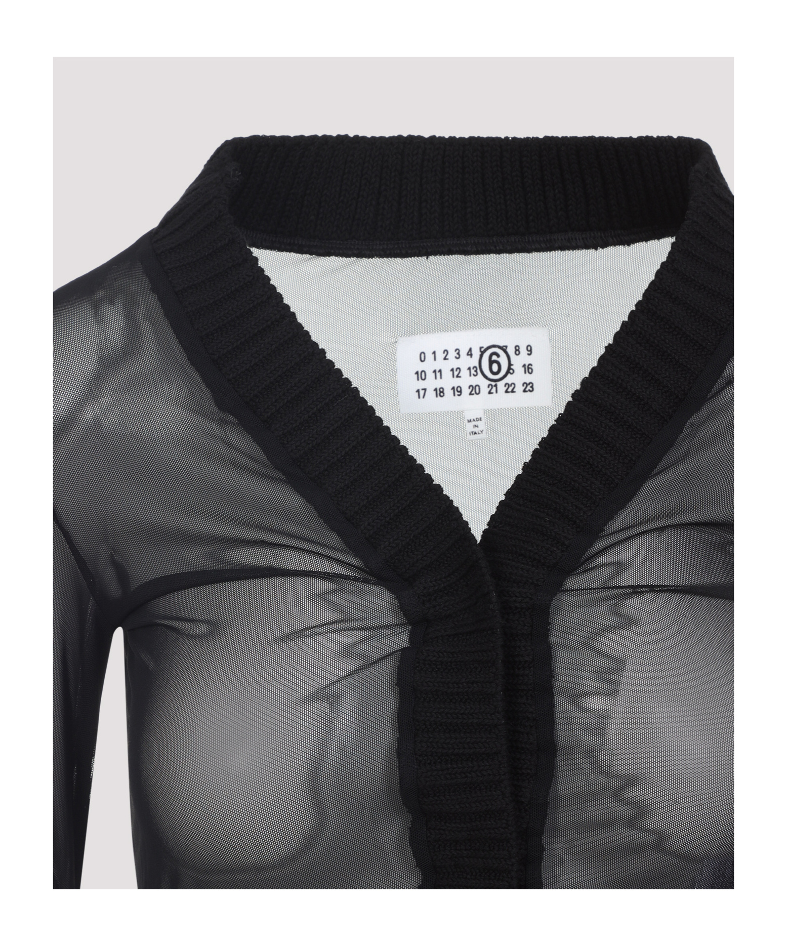 Mm6 Maison Margiela Mm6 By Maison Margiela Black Long Sleeves Top In Black