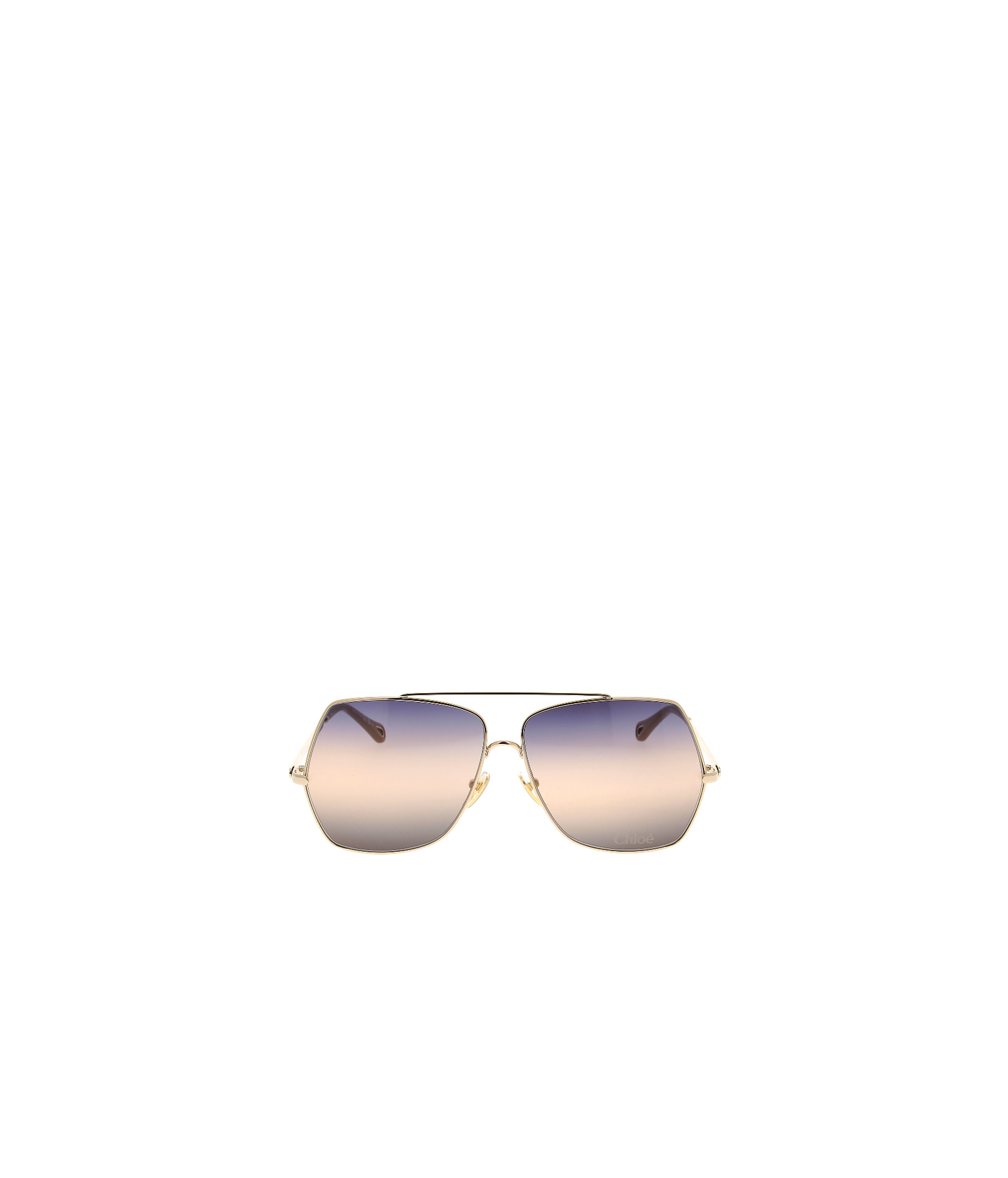 Chloé Rectangular Sunglasses In Purple