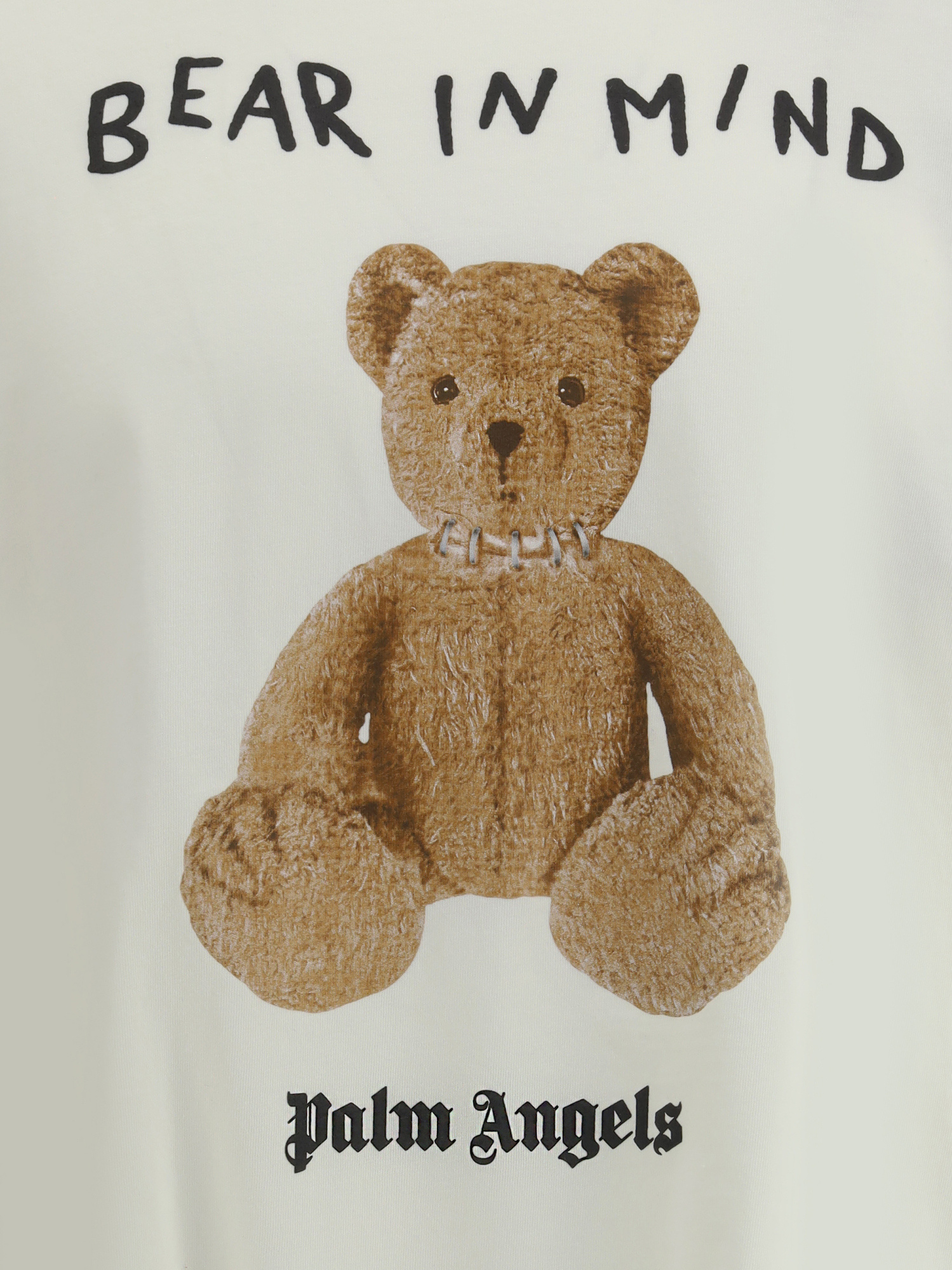 Palm Angels Bear In Mind Long-sleeved T-shirt In White
