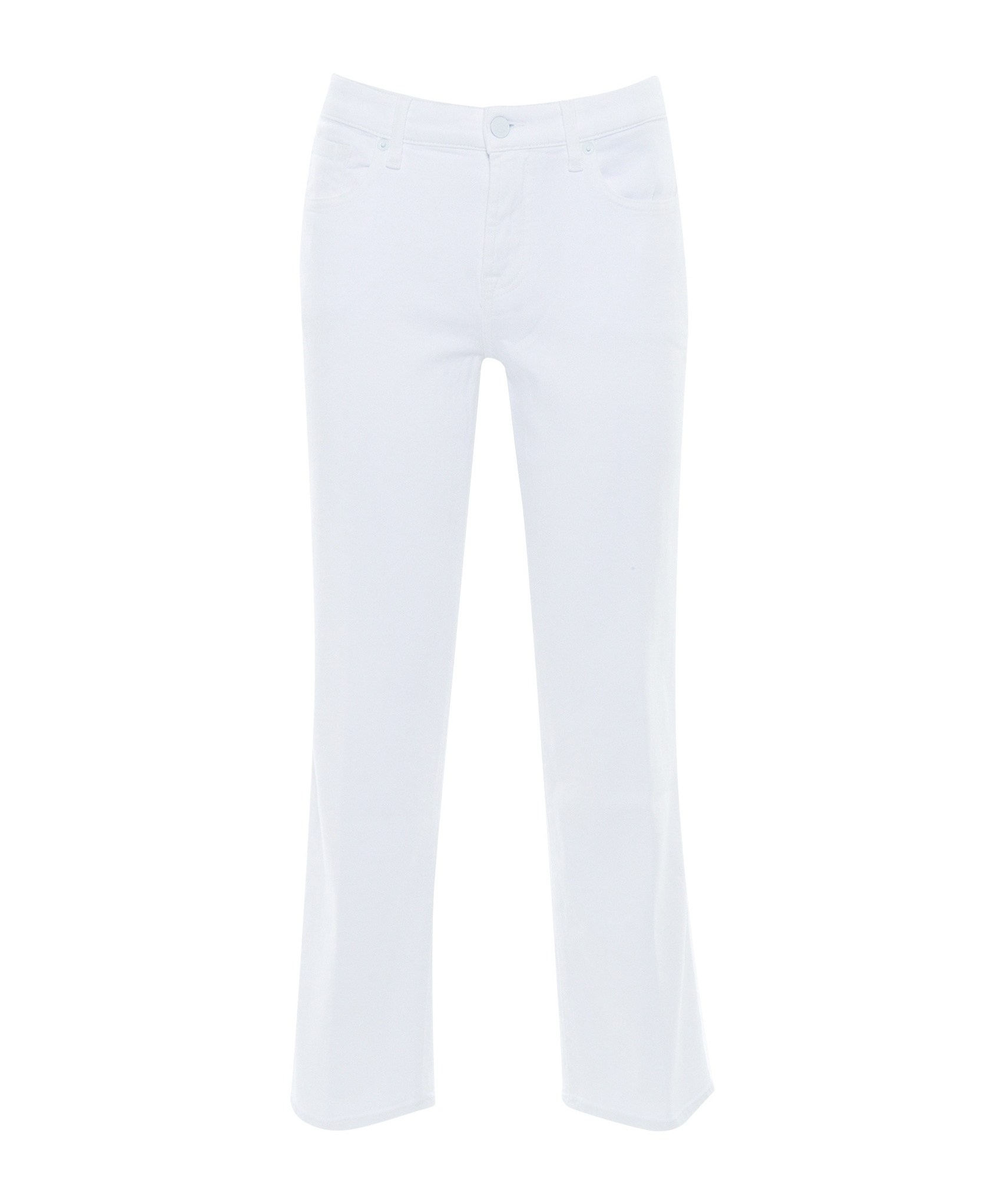 7 For All Mankind Denim Trousers With Belt Loops In White