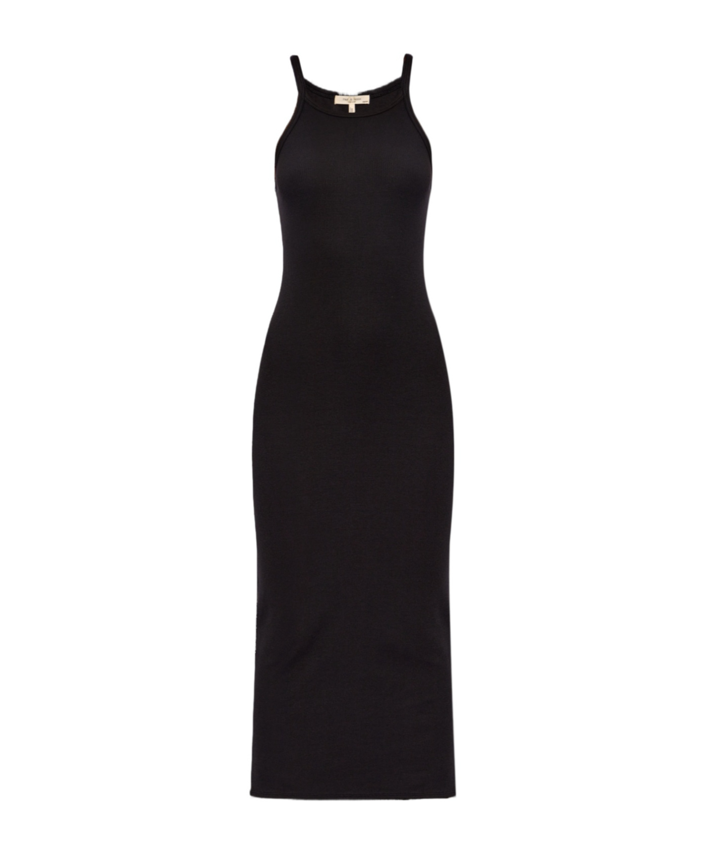 Rag & Bone Women's The Essential Rib-knit String Tank Maxi Dress In Black
