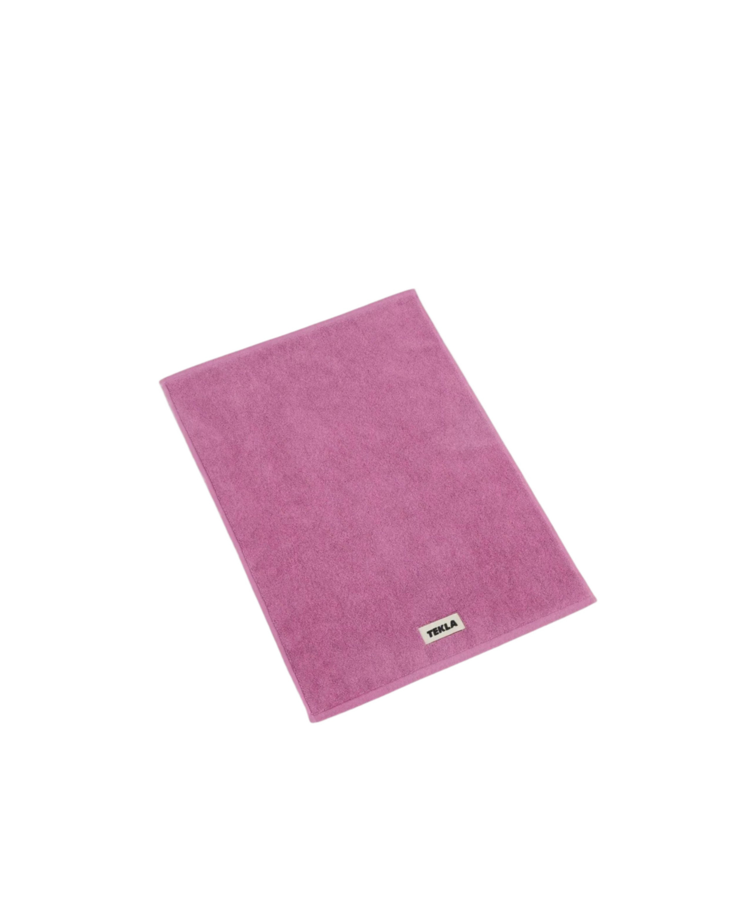Tekla Organic Cotton Bathroom Mat In Purple