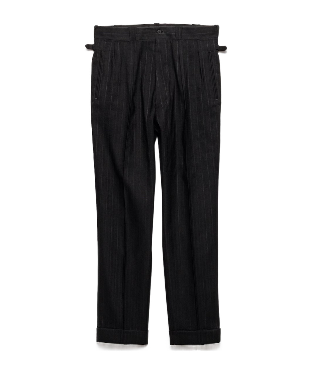 Prada Pinstripe Pattern Trousers In Blue