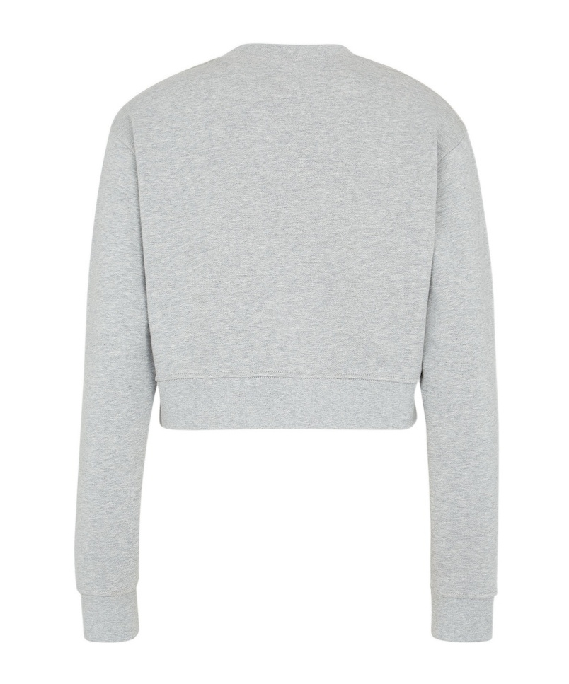 Fendi Crew-neck Sweatshirt Cropped In White