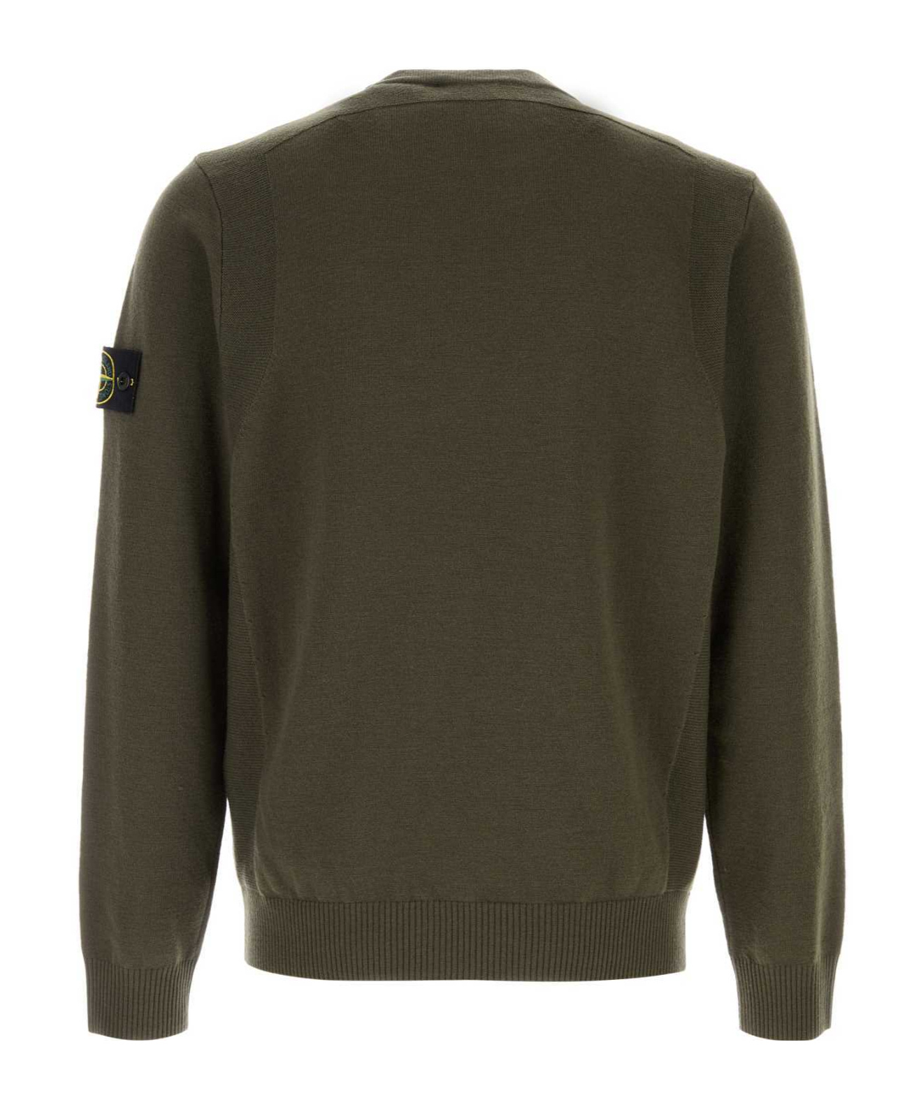 Stone Island Wool-blend Sweater In Green