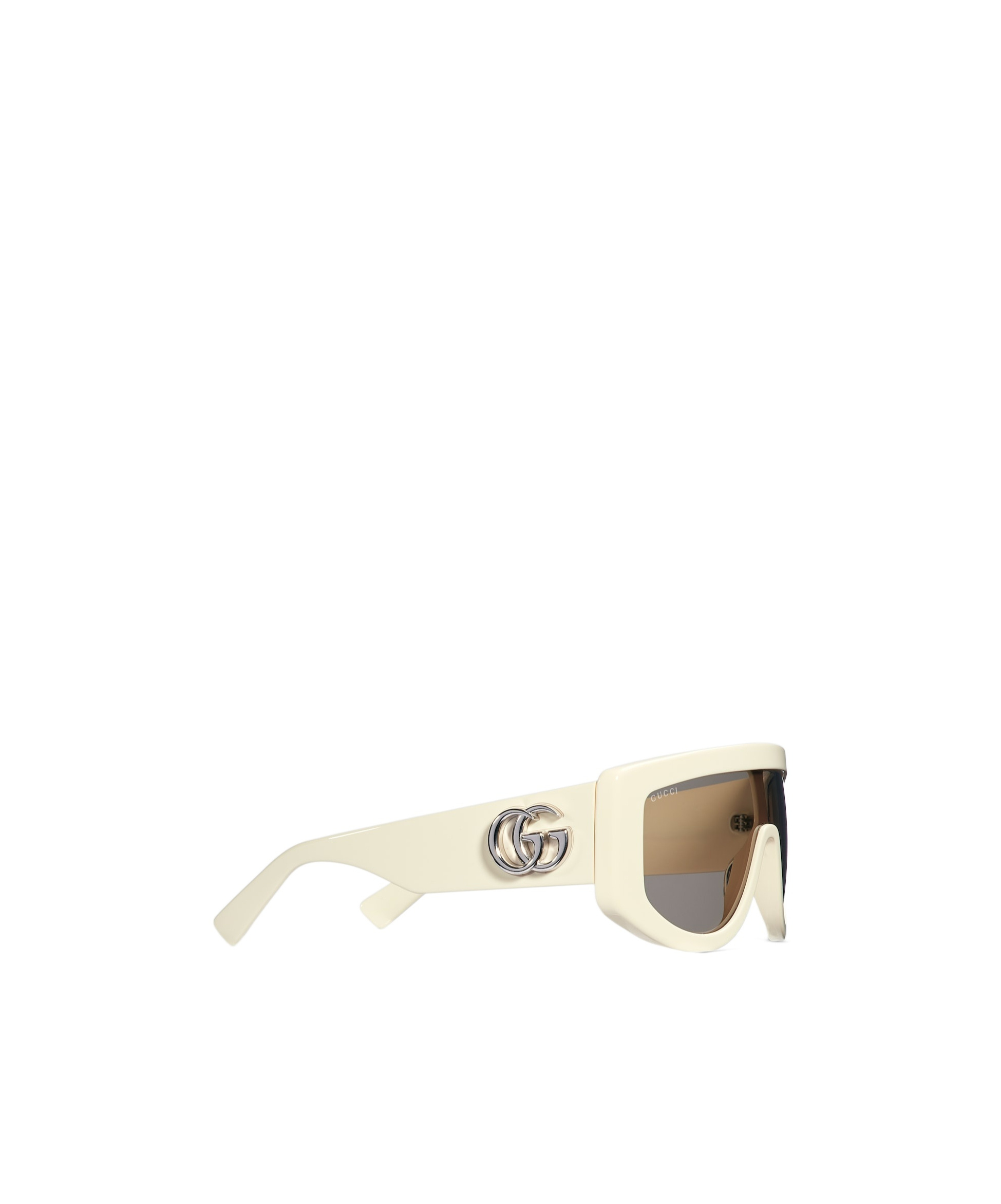 Gucci Rectangular Frame Sunglasses In White