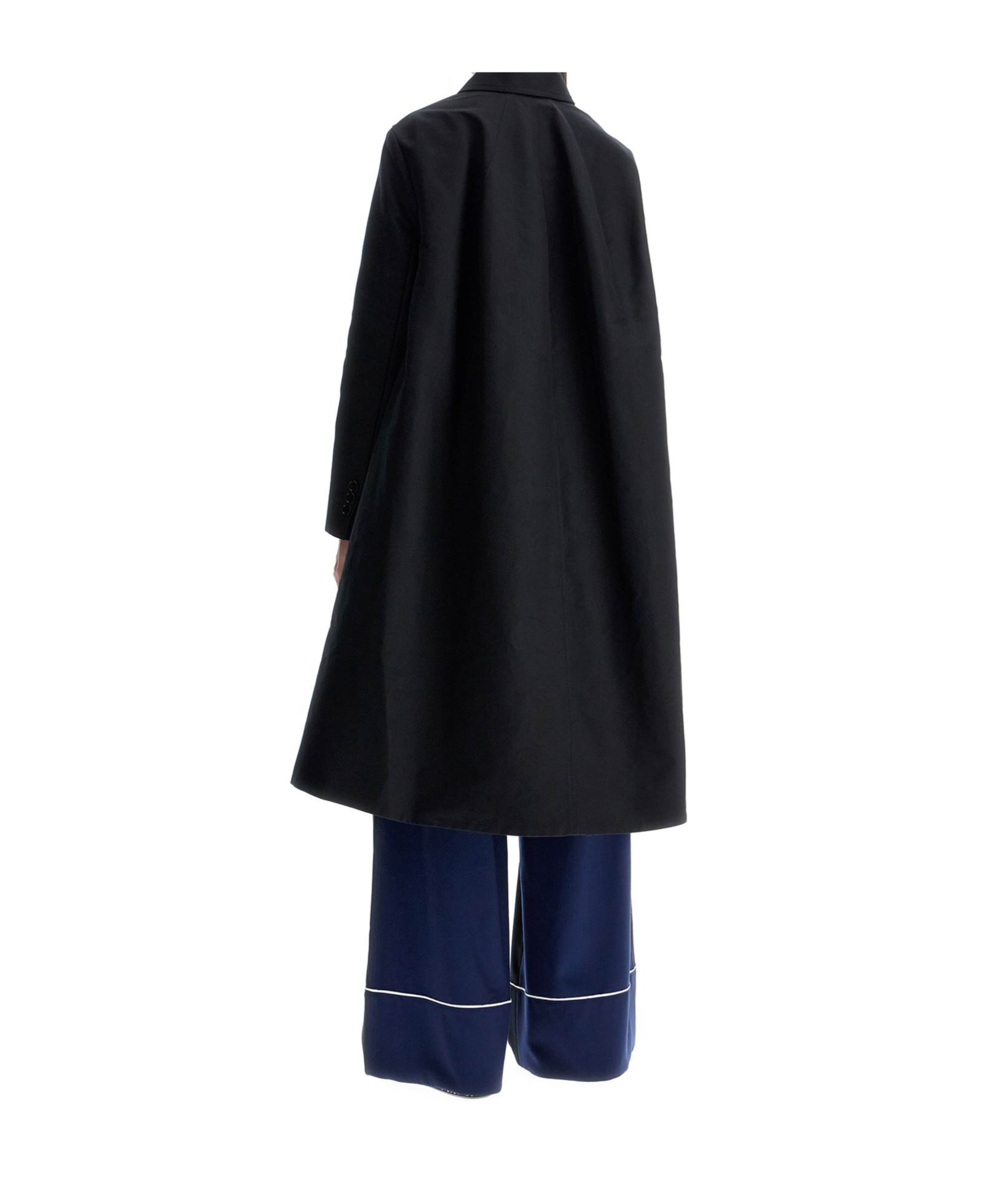Marni Minimalist Black Cotton Raincoat For Women In Black
