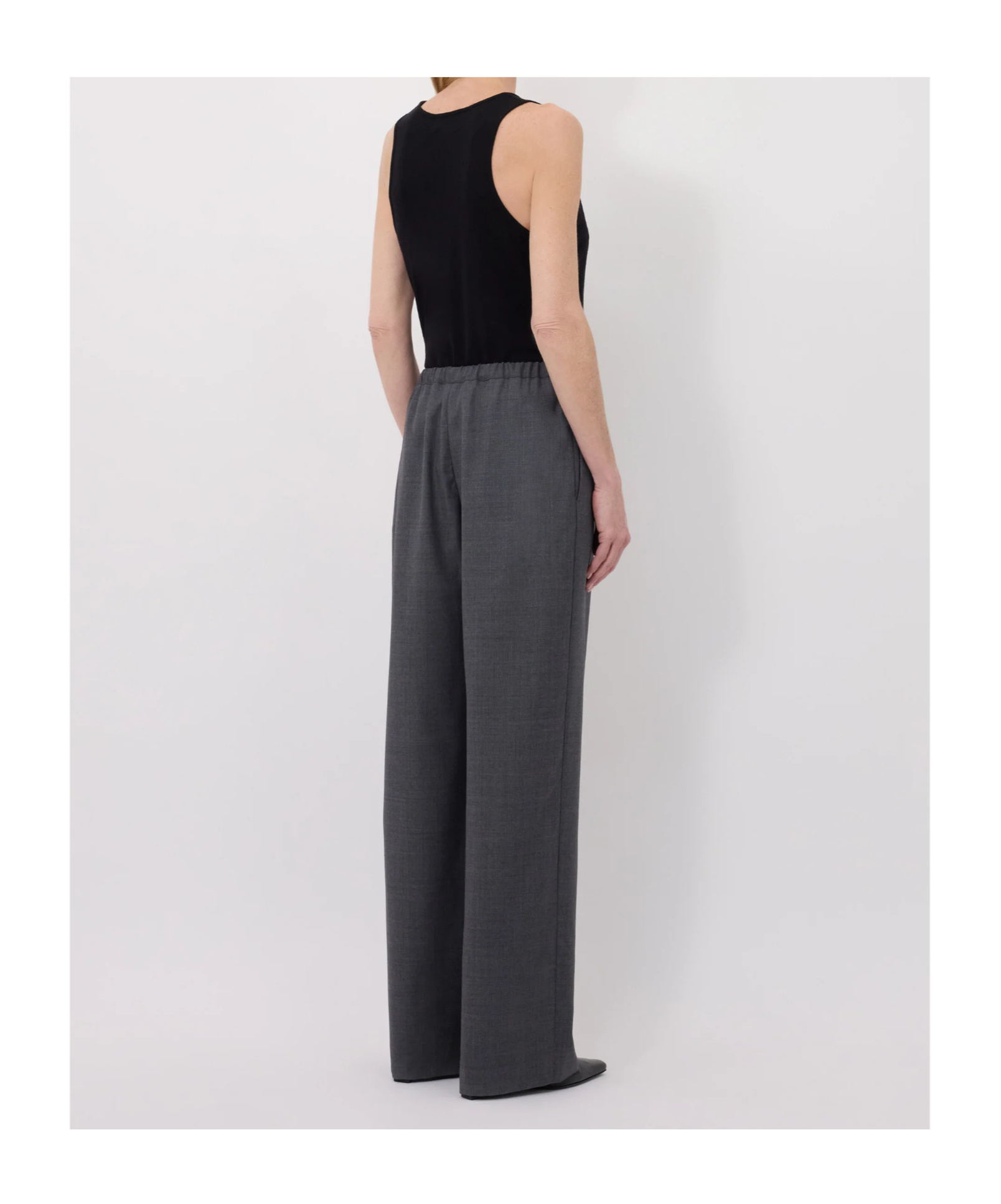 Loulou De Saison Elastic Waisted Trousers In Gray