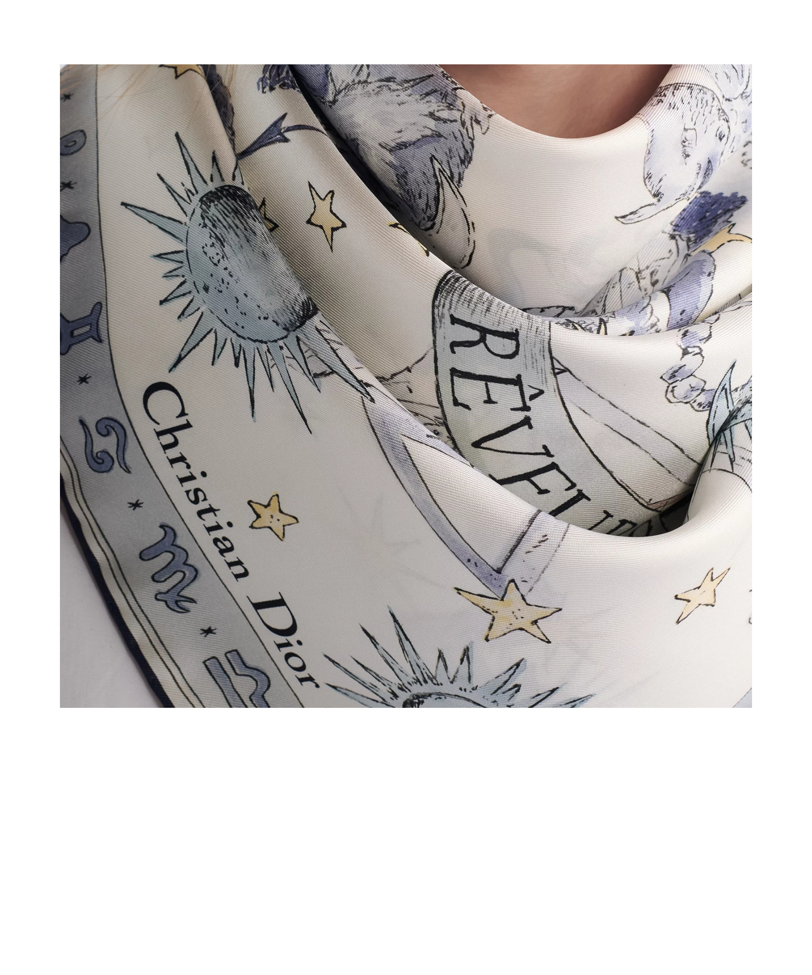Dior Scarf Accessories In White