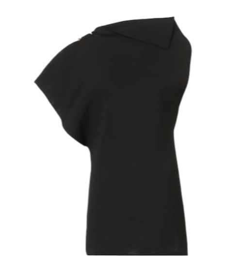 Jacquemus Asymmetrical Mini Dress In Black
