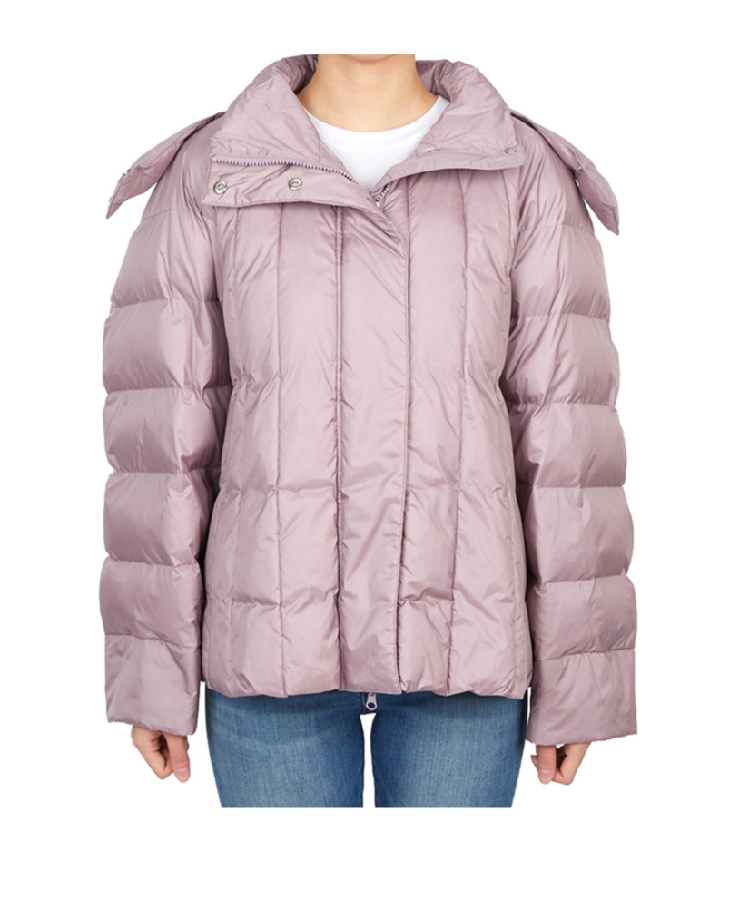 Max Mara Long Sleeve Cotton Coat In Pink