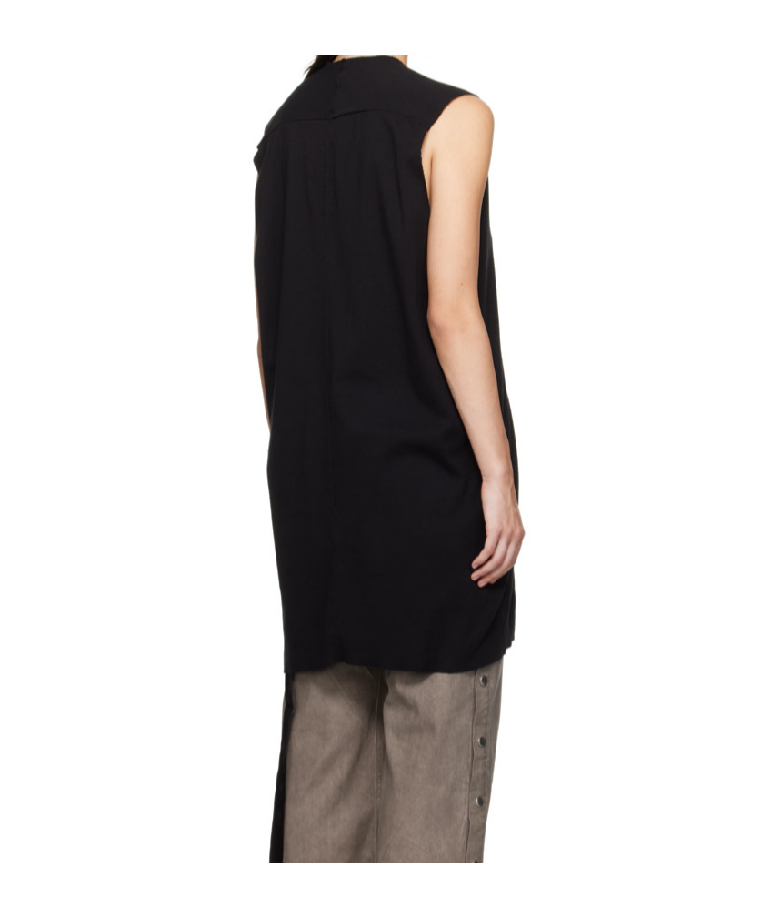 Rick Owens Drkshdw Black Luxor Sl Tank Top In Black