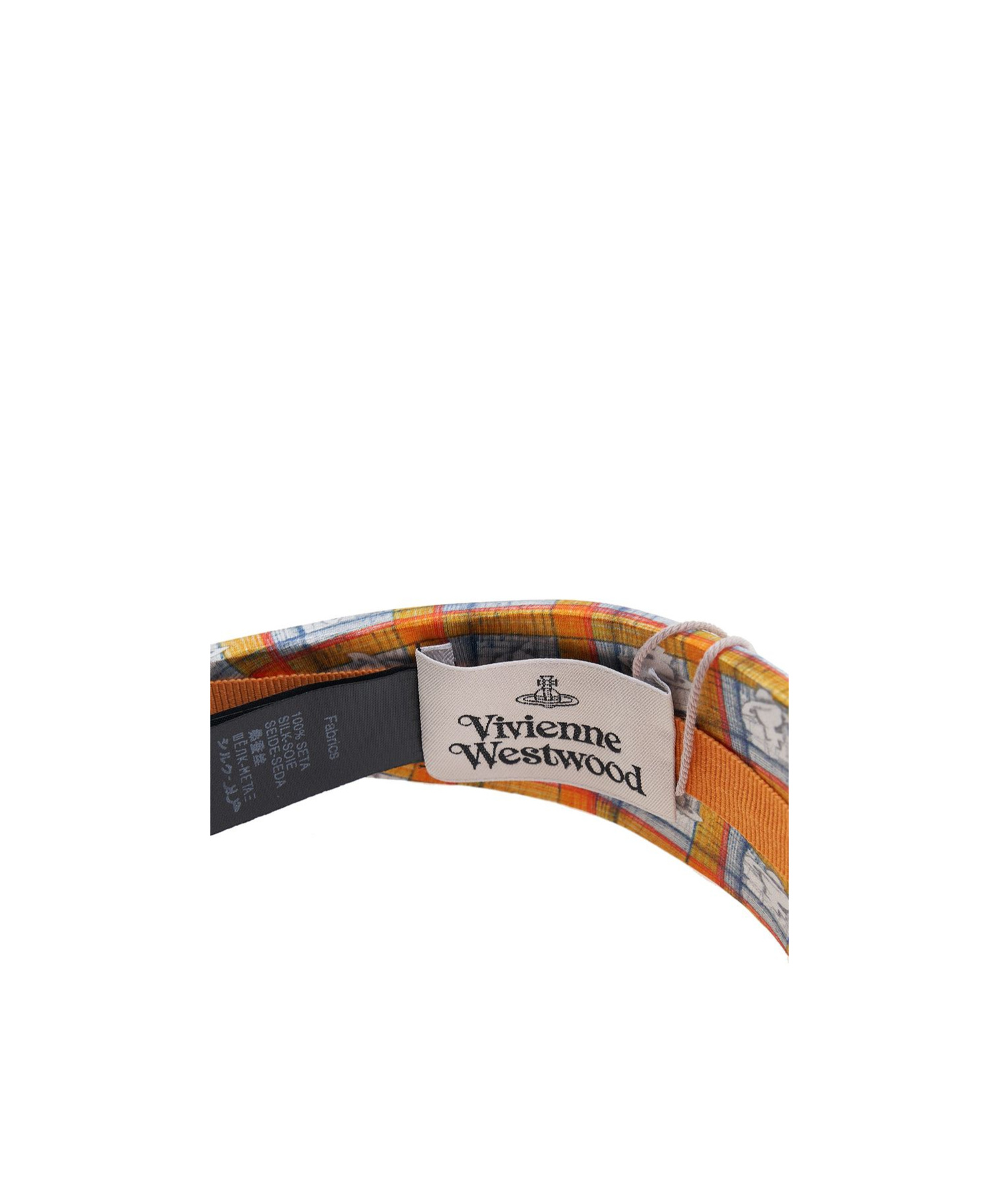 Vivienne Westwood Plaid Hair Accessories In Orange