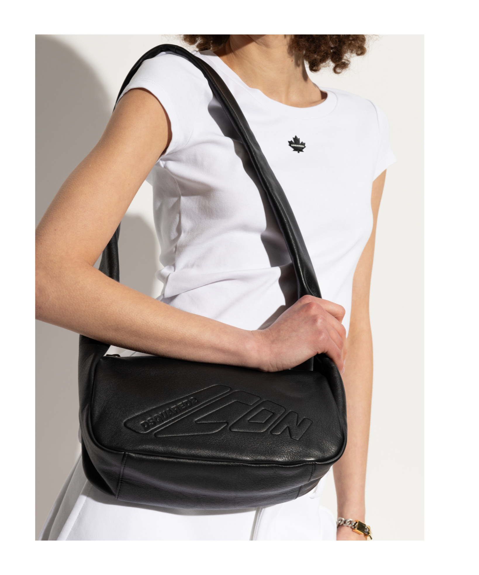 DSQUARED2 DSQUARED2 ICON LOGO EMBOSSED CROSSBODY BAG