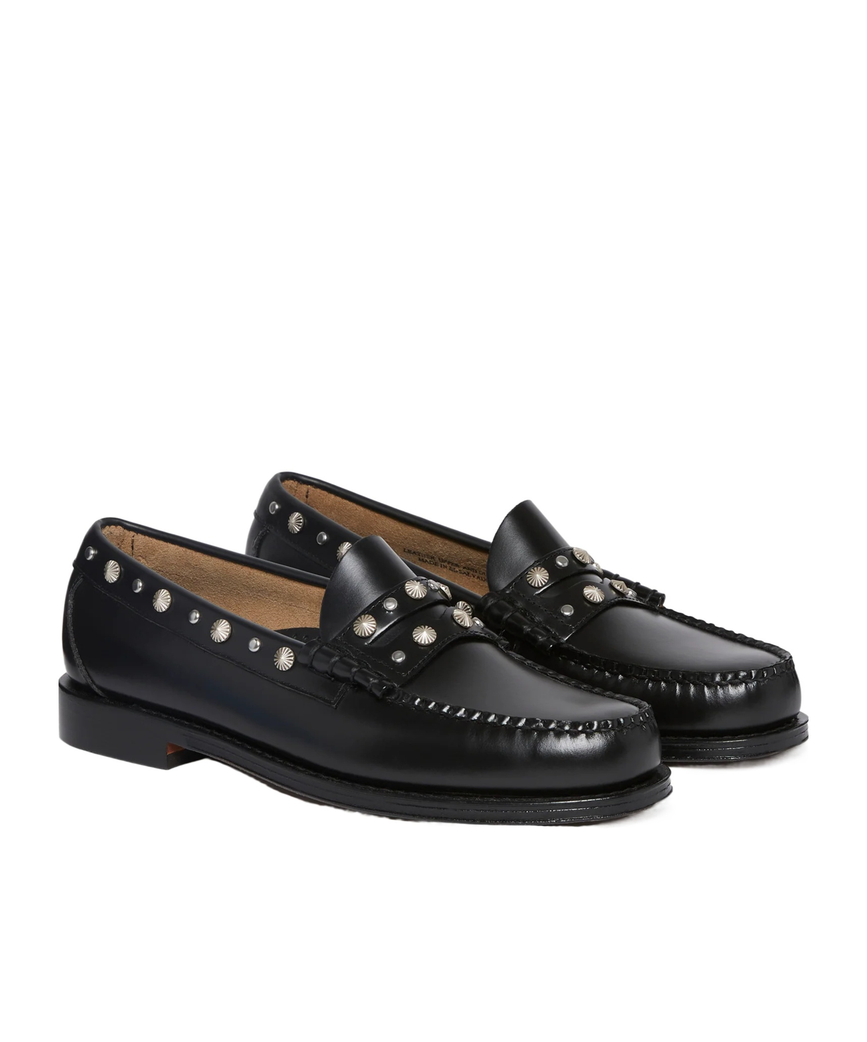 G.h. Bass & Co. Weejuns Larson Western Stud Loafers In Black