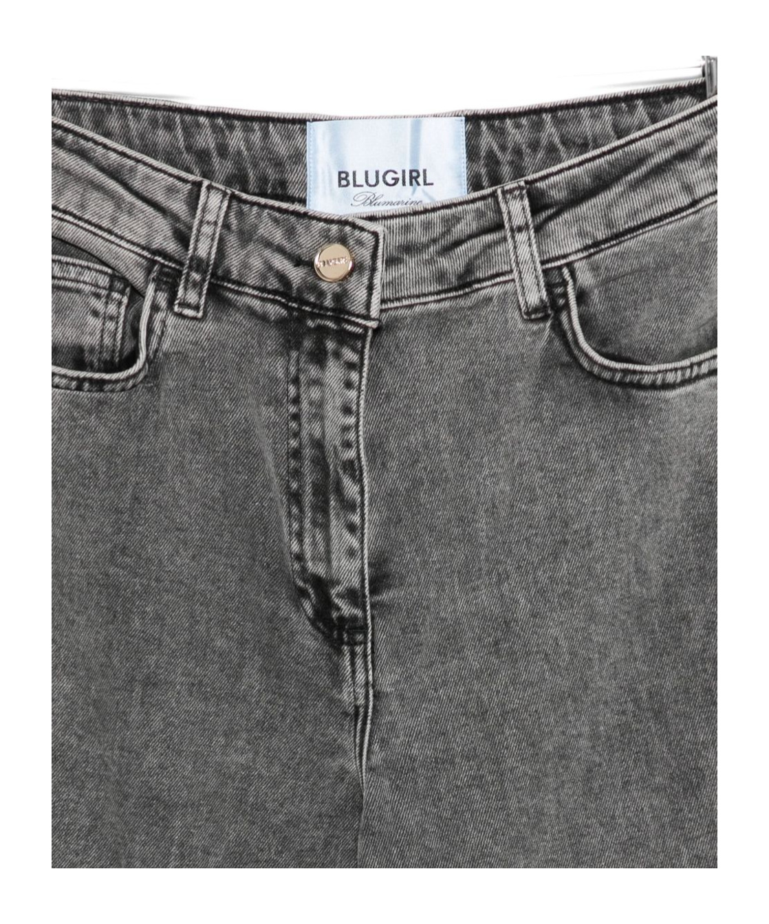 Blugirl Embroidered Floral Jeans In Gray