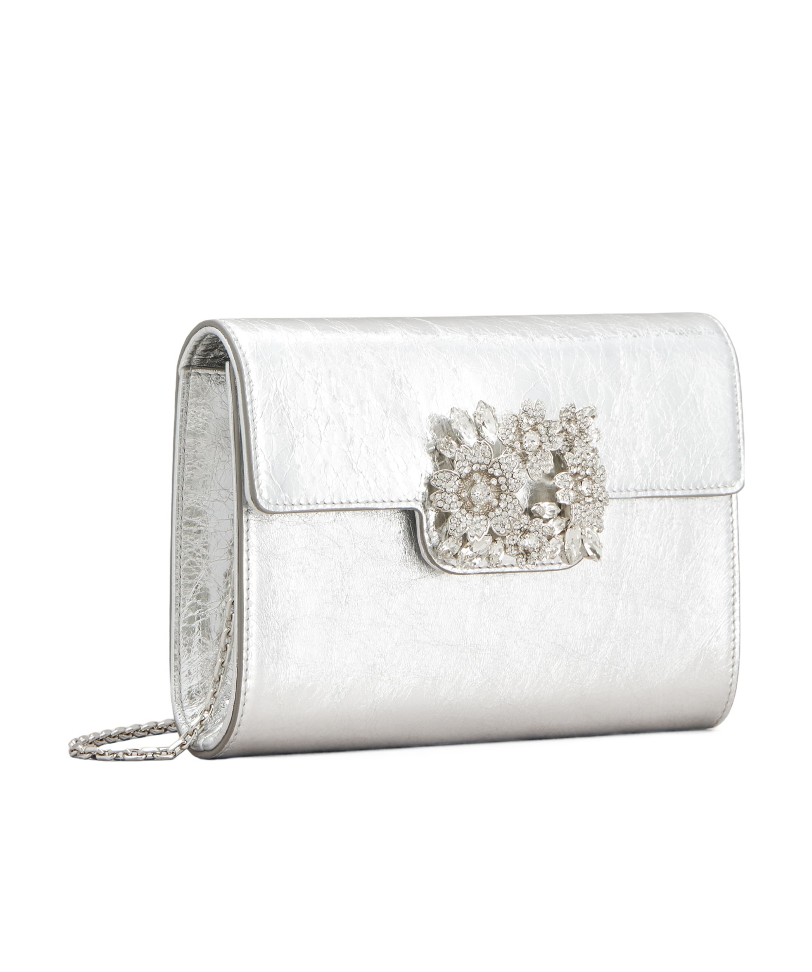 Roger Vivier Efflorescence Mini Shoulder Bag In White