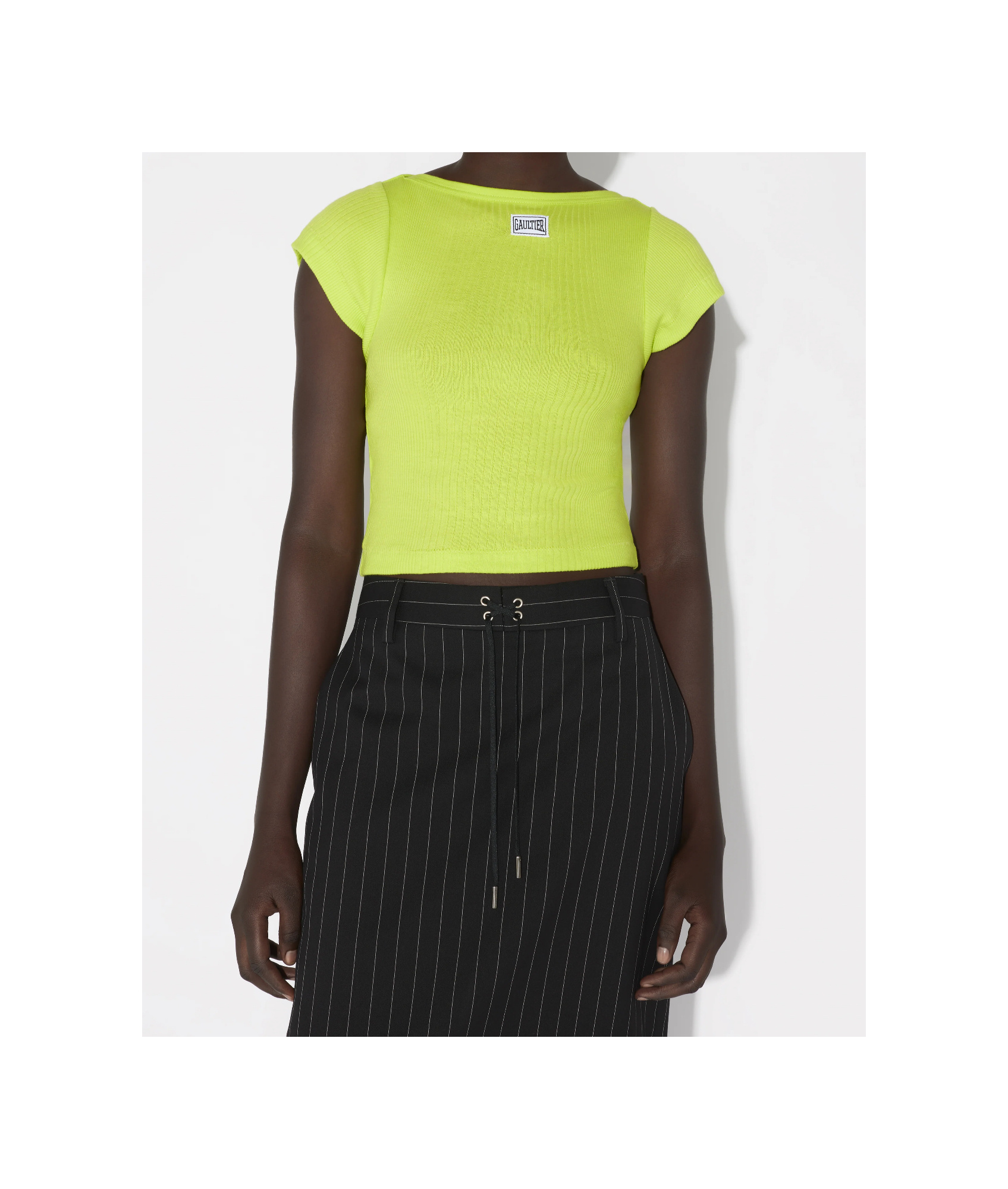 Jean Paul Gaultier The Gaultier Short Sleeves T-shirt In Yellow